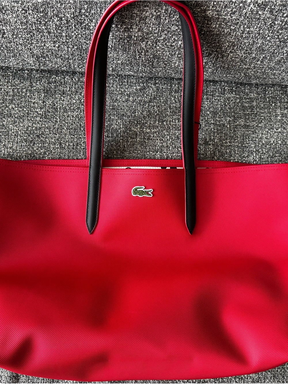 Lacoste Red Tote Bag - Mickey Mouse collection